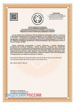 Приложение СТО 03.080.02033720.1-2020 (Образец) Кулебаки Сертификат СТО 03.080.02033720.1-2020